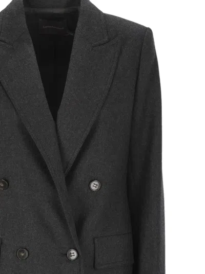 Lorena Antoniazzi Double-breasted Blazer In Gray
