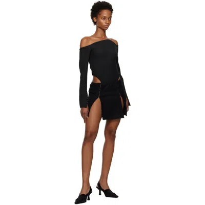 Anna October Barbe Mini Skirt In Black