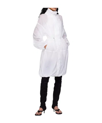 Alaïa Soft Nylon Bubble Parka In White