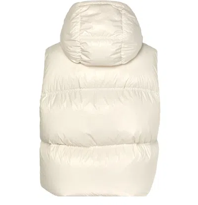 Moncler Pario Sleeveless Down Jacket In White