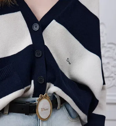 Dior Oversized Cardigan In Multi