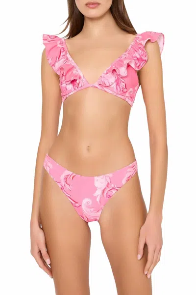 Milly Canopee Bikini Bottoms In Pink