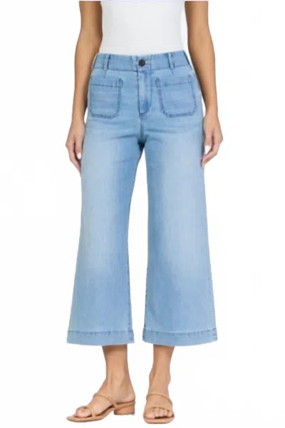 Dear John Denim Audrey Patch Pocket Jeans In Eclipse In Blue