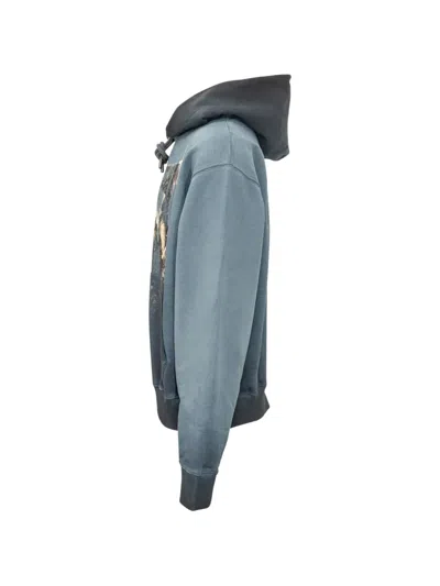 Off-white Narciso Graphic-print Hoodie In Blue