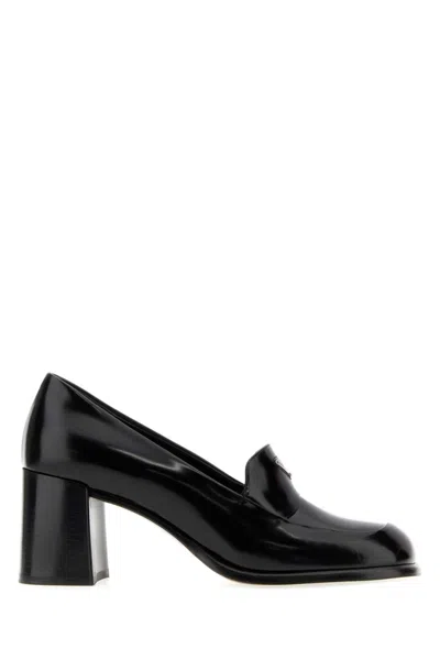 Prada 65mm Mocassini Leather Loafer Pumps In Multi