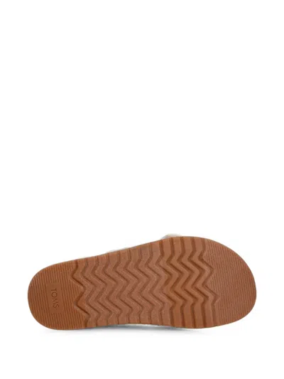 Toms Marin Buckle-detail Slides In White