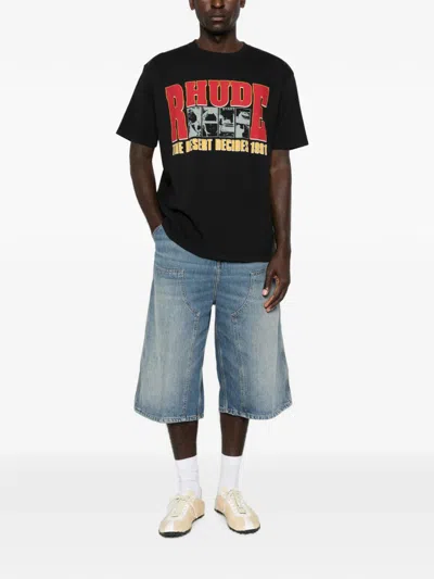 Rhude Desert Decides Graphic Tee In Black