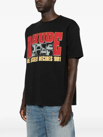 Rhude Desert Decides Graphic Tee In Black