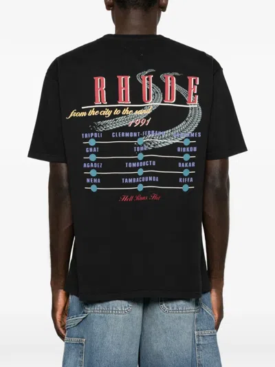 Rhude Desert Decides Graphic Tee In Black