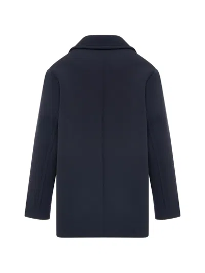 Fracomina Double-breasted Coat In Blue