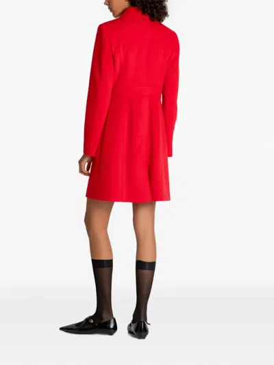 Fracomina Double-breasted Coat In Multi