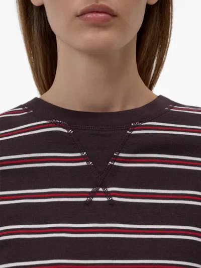 Closed Gestreiftes Langarmshirt In Brown