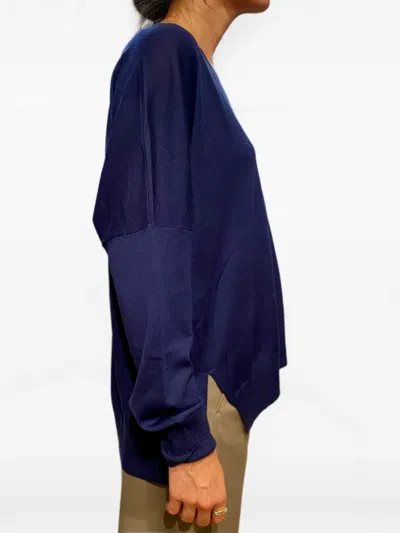 Gran Sasso Pullover Mit V-ausschnitt In Blue