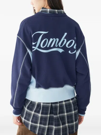 Tomboy Layered-style Drawstring Sweater In Multi