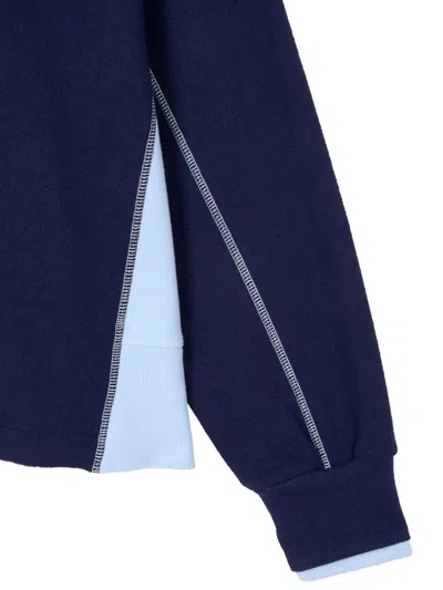 Tomboy Layered-style Drawstring Sweater In Multi