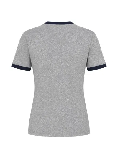 Samsoe & Samsoe Sabond Logo-print T-shirt In Gray