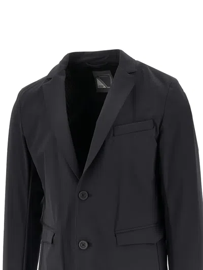 Herno Nylon Twill Single-breasted Jacket In Nude