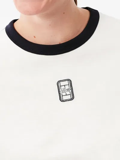 Lacoste Embroidered Badge Jersey T-shirt In Multi