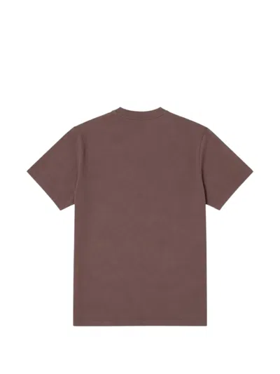 Edmmond Studios Duck-patch T-shirt In Brown