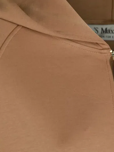 S Max Mara Marea Sweatshirt In Technical Cotton In Brown