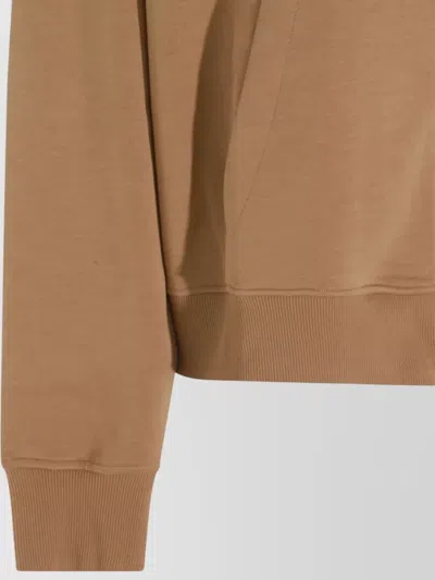 S Max Mara Marea Sweatshirt In Technical Cotton In Brown