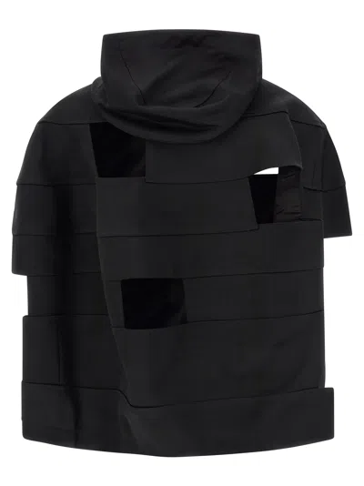 Comme Des Garçons Black Solid Hood Jacket In Black