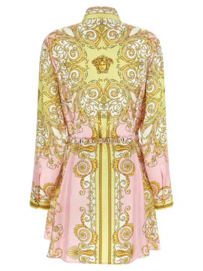 Versace Dress Silk Twill Print Spring Barocco Foulard Pn 1 In Multi