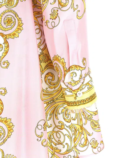 Versace Dress Silk Twill Print Spring Barocco Foulard Pn 1 In Multi