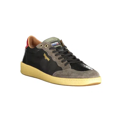 Blauer Murray Suede-panel Sneakers In Black