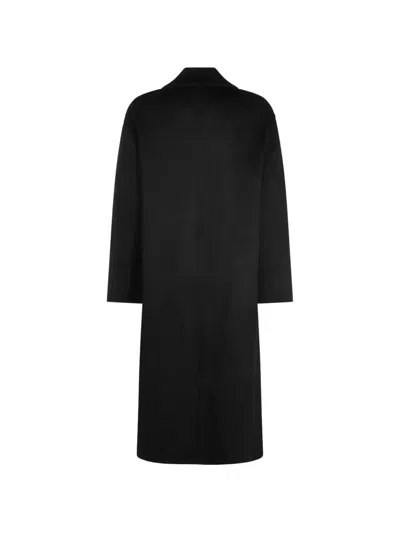 The Dynamis Studio Double-breasted Coat In Black