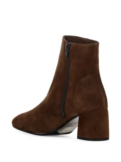Status Suede-finish Ankle Boots In Brown
