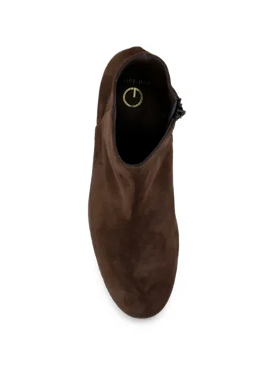 Status Suede-finish Ankle Boots In Brown