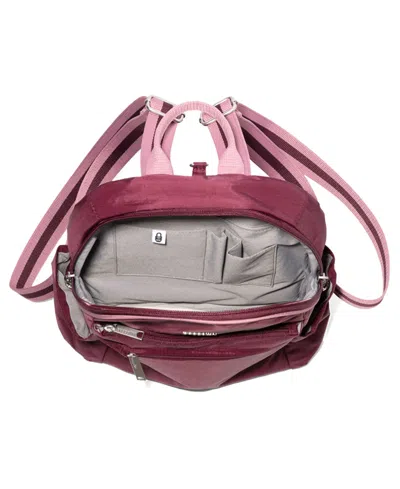 Baggallini Anti-theft Vacation Backpack In Jam,dusty Mauve