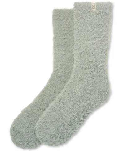 Ugg Teddy Cozy Crew Socks In Gray