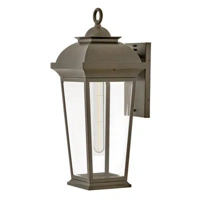 Hinkley Hawthorne Medium Wall Mount Lantern In Gray