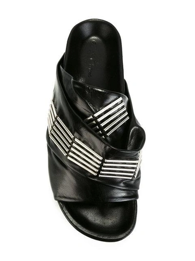 Shop Rick Owens - Ruched Detail Sandals