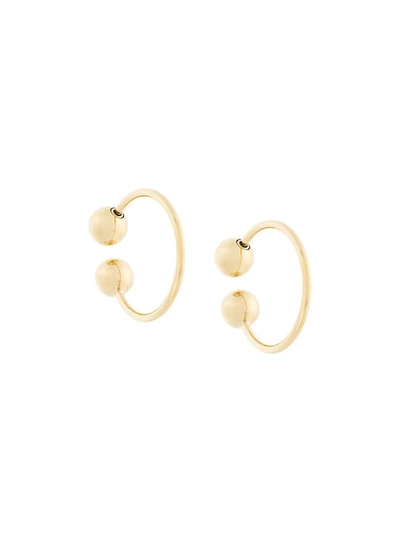 Jw Anderson Sphere Gold-tone Earrings