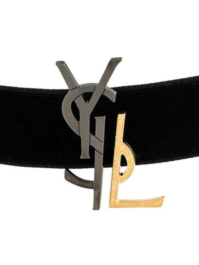 Shop Saint Laurent Monogram Chocker