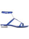 LA PERLA FLAT SANDALS WITH CHAIN,LPDCFI002271400011944411