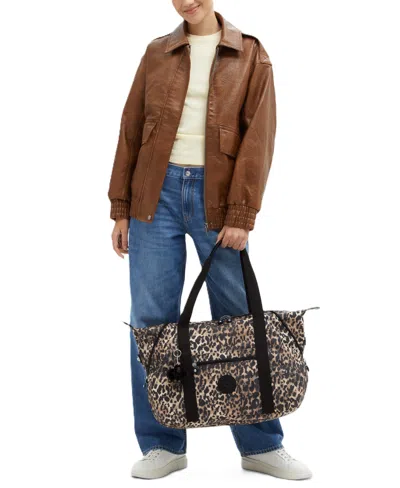 Kipling Art Medium Tote Bag In Wild Leopard