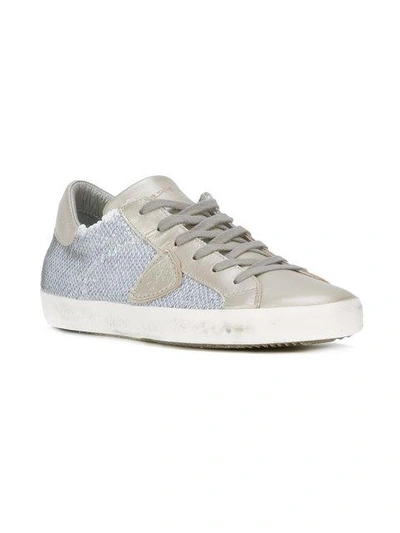 Shop Philippe Model Sequin Embellished Sneakers