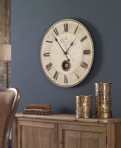 Uttermost Harrison 23" Wall Clock In Bronze