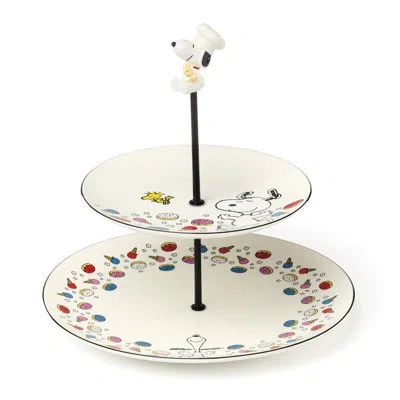 Lenox Chef Snoopy Tiered Server In White