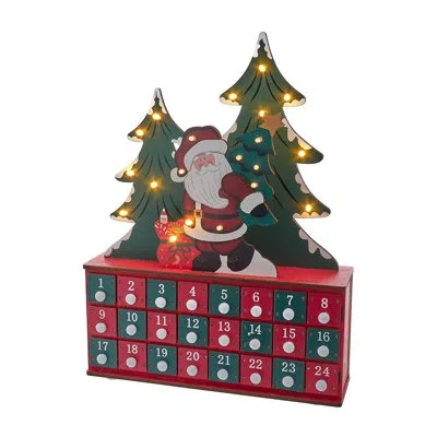 Kurt Adler Advent Calendar In Red