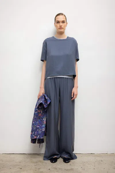 Leset Kim Boxy Tee In Gray