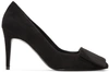 Pierre Hardy Black Suede Obi Heels