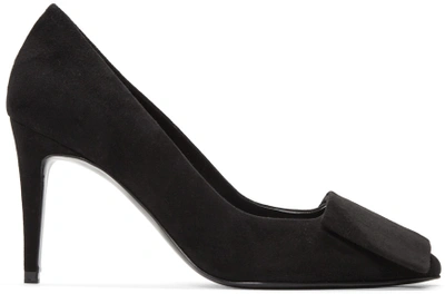 Pierre Hardy Black Suede Obi Heels