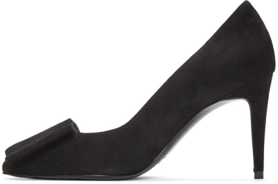 Pierre Hardy Black Suede Obi Heels