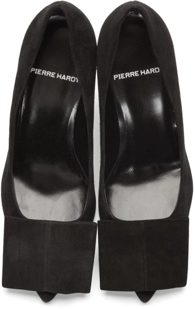 Pierre Hardy Black Suede Obi Heels