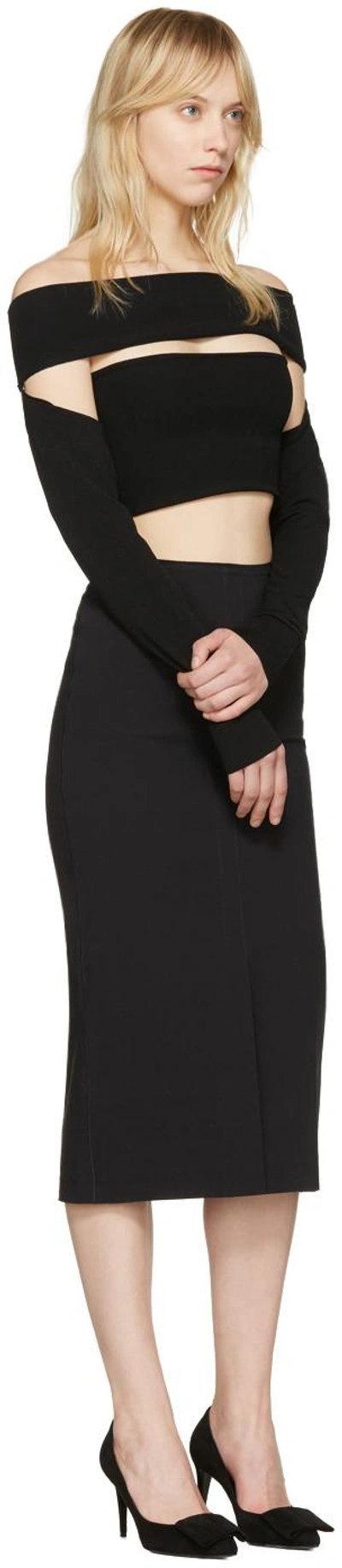 Pierre Hardy Black Suede Obi Heels
